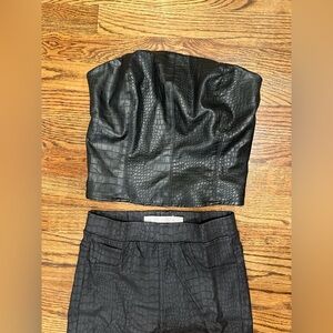 Les Lis leather print set